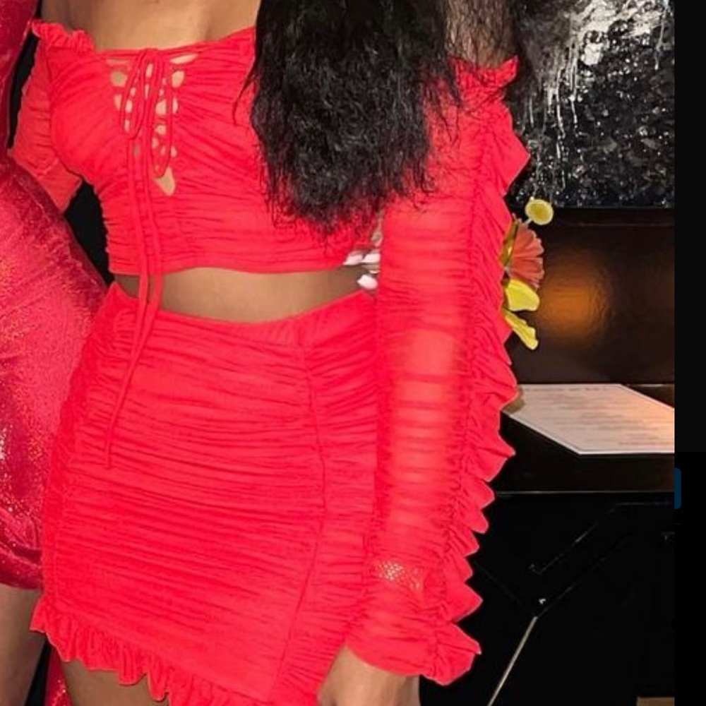 two piece skirt set fashion nova